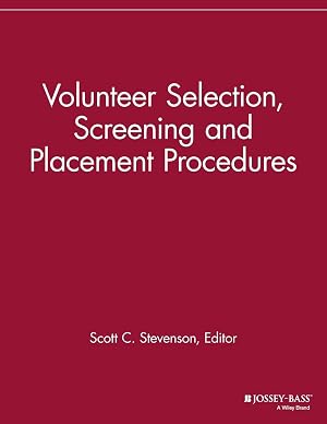 Imagen del vendedor de Volunteer Selection, Screening and Placement Procedures a la venta por moluna