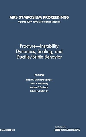 Seller image for Fracture-Instability Dynamics, Scaling and Ductile/Brittle Behavior for sale by moluna