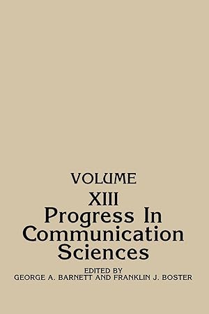 Seller image for Progress in Communication Sciences, Volume 13 for sale by moluna