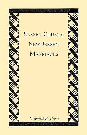 Seller image for Sussex County, New Jersey, Marriages for sale by moluna
