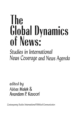 Seller image for The Global Dynamics of News for sale by moluna