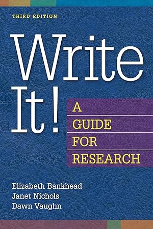 Seller image for Write It! A Guide for Research for sale by moluna