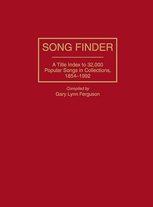 Seller image for Song Finder for sale by moluna
