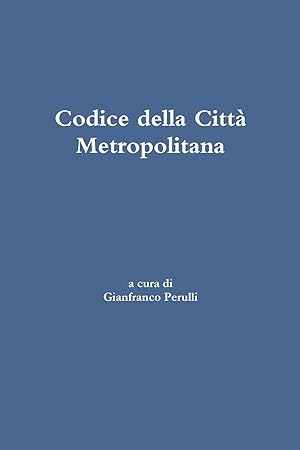 Bild des Verkufers fr Codice della Citt Metropolitana zum Verkauf von moluna
