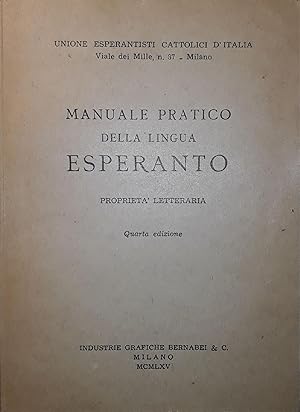 Manuale pratico della lingua esperanto