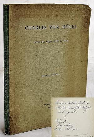 Seller image for Charles Von Hugel : April 25, 1795-June 2, 1870 (Signed) for sale by Sequitur Books