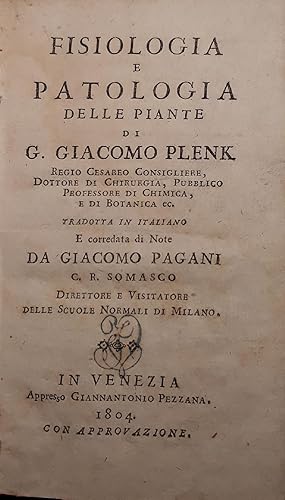 Fisiologia e patologia delle piante