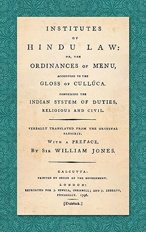 Bild des Verkufers fr Institutes of Hindu Law zum Verkauf von moluna