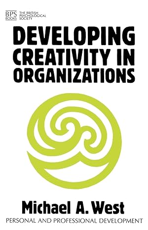 Bild des Verkufers fr Developing Creativity in Organizations zum Verkauf von moluna