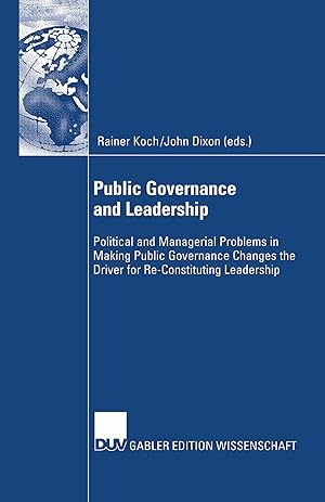 Seller image for Public Governance and Leadership for sale by moluna
