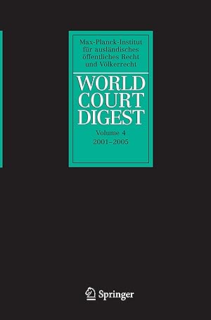 Seller image for World Court Digest 2001 - 2005 for sale by moluna