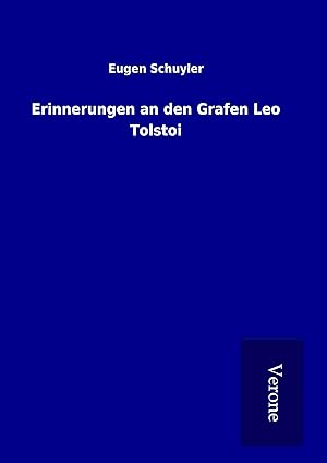 Seller image for Erinnerungen an den Grafen Leo Tolstoi for sale by moluna
