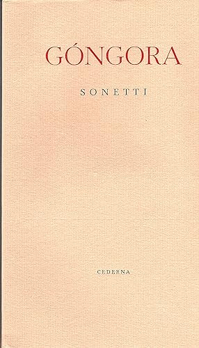 Imagen del vendedor de Sonetti - Sonetos a la venta por Gilibert Libreria Antiquaria (ILAB)