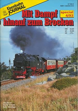 Imagen del vendedor de Mit Dampf hinauf zum Brocken. Eisenbahn Journal Special 4/93. a la venta por Antiquariat Bernhardt