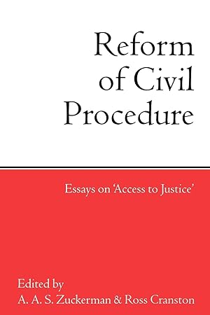 Seller image for Reform of Civil Procedure for sale by moluna