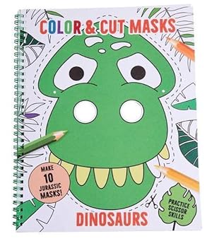 Imagen del vendedor de Color & Cut Masks: Dinosaurs (Paperback) a la venta por Grand Eagle Retail