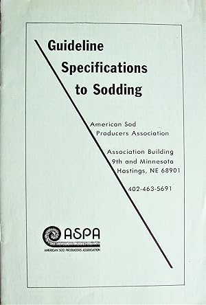 Guidline Specifications to Sodding