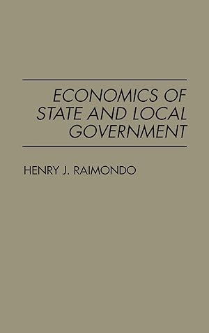 Image du vendeur pour Economics of State and Local Government mis en vente par moluna