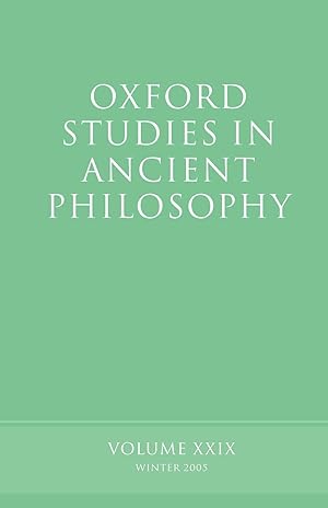 Bild des Verkufers fr Oxford Studies in Ancient Philosophy zum Verkauf von moluna