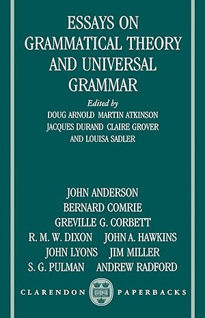 Seller image for Essays on Grammatical Theory and Universal Grammar for sale by moluna