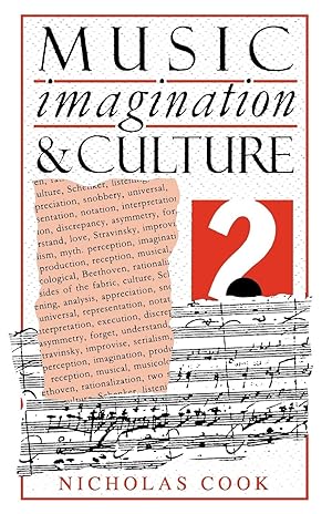 Image du vendeur pour Music, Imagination, and Culture mis en vente par moluna