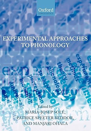 Immagine del venditore per Experimental Approaches to Phonology venduto da moluna