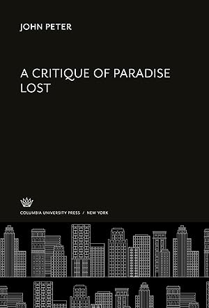 Immagine del venditore per A Critique of Paradise Lost venduto da moluna
