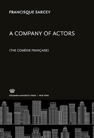 Bild des Verkufers fr A Company of Actors zum Verkauf von moluna