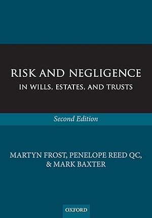 Image du vendeur pour Risk and Negligence in Wills, Estates, and Trusts mis en vente par moluna