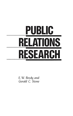 Immagine del venditore per Public Relations Research venduto da moluna