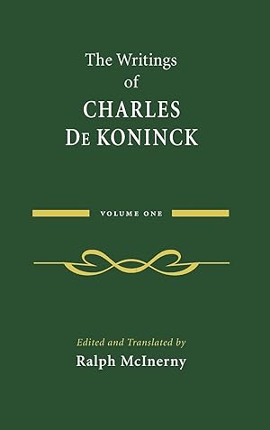 Image du vendeur pour The Writings of Charles De Koninck mis en vente par moluna