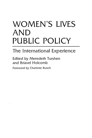 Seller image for Women\ s Lives and Public Policy for sale by moluna