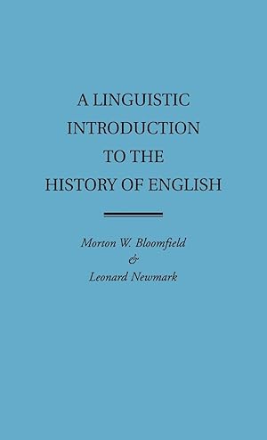 Seller image for A Linguistic Introduction to the History of English for sale by moluna
