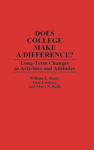 Seller image for Does College Make a Difference? for sale by moluna