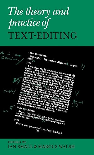 Seller image for The Theory and Practice of Text-Editing for sale by moluna