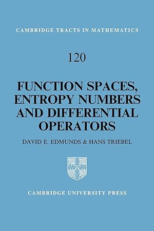 Bild des Verkufers fr Function Spaces, Entropy Numbers, Differential Operators zum Verkauf von moluna