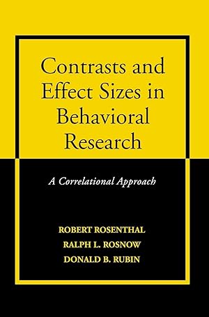 Seller image for Contrasts and Effect Sizes in Behavioral Research for sale by moluna