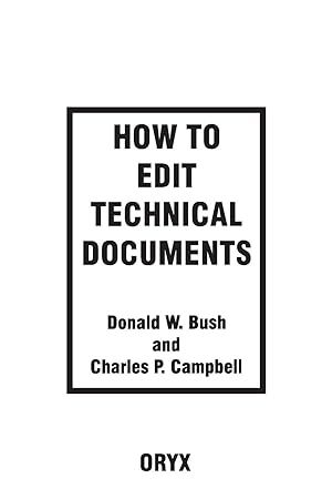 Image du vendeur pour How to Edit Technical Documents mis en vente par moluna
