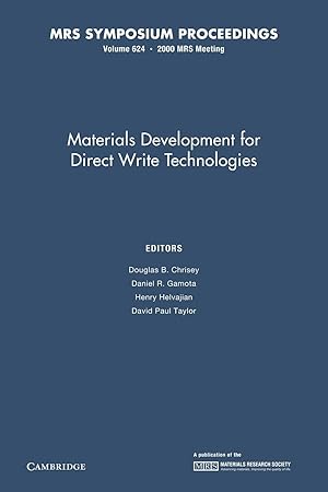Immagine del venditore per Materials Development for Direct Write Technologies venduto da moluna