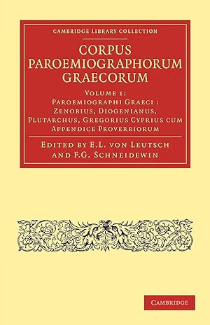 Immagine del venditore per Corpus Paroemiographorum Graecorum, Volume 1 venduto da moluna