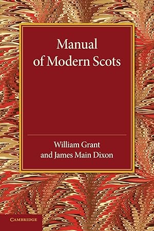 Seller image for Manual of Modern Scots for sale by moluna