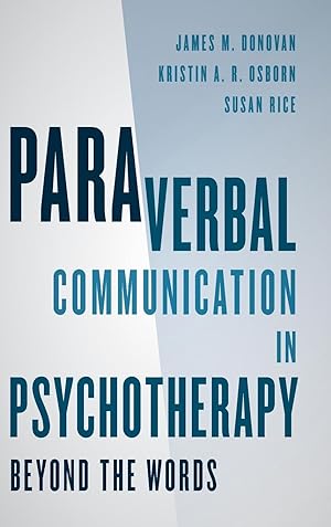 Bild des Verkufers fr Paraverbal Communication in Psychotherapy zum Verkauf von moluna