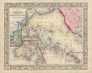 Map of Oceanica, Exhibiting Its Various Divisions, Island Groups & c.