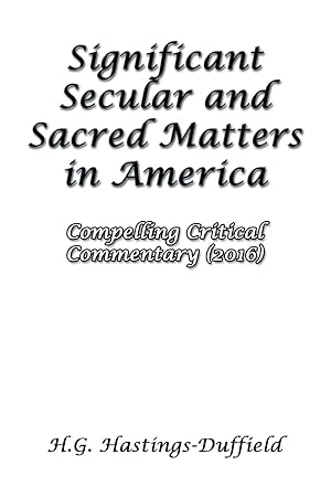 Bild des Verkufers fr Significant Secular and Sacred Matters in America zum Verkauf von moluna