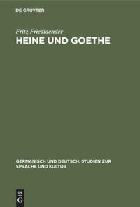 Seller image for Heine und Goethe for sale by moluna