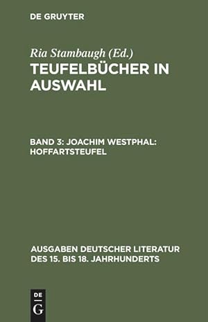 Image du vendeur pour Joachim Westphal: Hoffartsteufel mis en vente par moluna