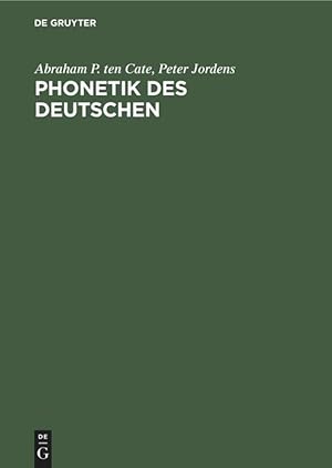 Immagine del venditore per Phonetik des Deutschen venduto da moluna