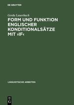 Seller image for Form und Funktion englischer Konditionalsaetze mit >if< for sale by moluna