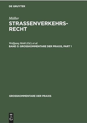 Seller image for Fritz Mller: Strassenverkehrsrecht. Band 3 for sale by moluna