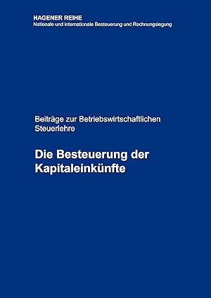 Seller image for Die Besteuerung der Kapitaleinknfte for sale by moluna